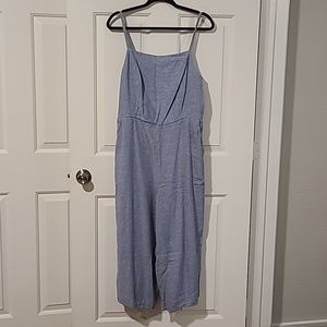 Old Navy light blue linen jumpsuit